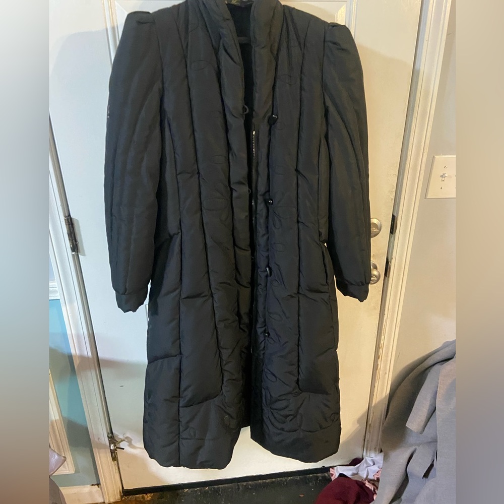 Long puffer coat